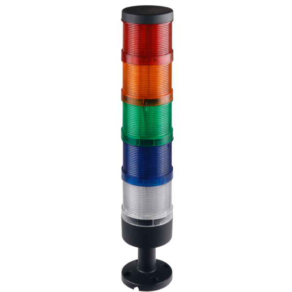 Сигнальная колонна 70 мм комплектная LED красный/желтый/зеленый/синий/прозрачный