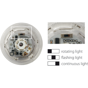 Kolumna sygnalizacyjna 70 mm kompletna LED czerwony/żółty/zielony/niebieski/biały - Poglądowe zdjęcie