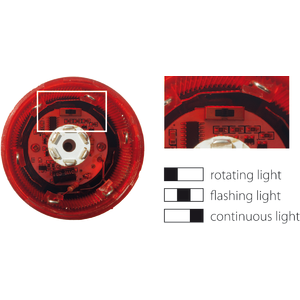 Сигнальна колона 70 мм комплектна LED червоний - Зображення виробу 