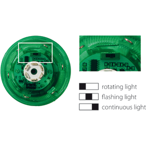 Signal tower 70 mm, complete, red/yellow/green LED - Product picture