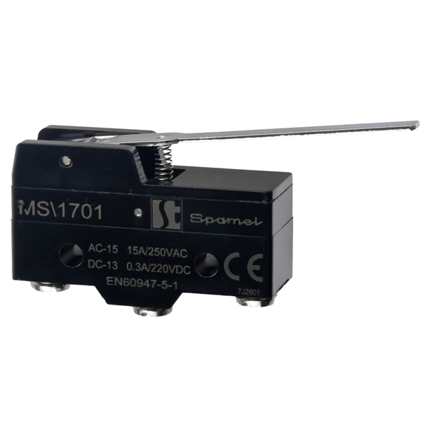 MS\1701 Łącznik miniaturowy dźwignia płaska długa
