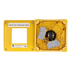 Manual emergency pushbutton OA1 (yellow) - Product picture