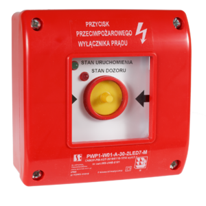 Manual push button of PWP1 fire switch with certificate - Product picture