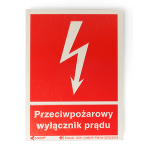 Ręczny przycisk przeciwpożarowego wyłącznika prądu PWP1 z certyfikatem - Poglądowe zdjęcie