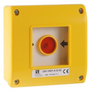 Manual emergency pushbutton OA1 (yellow) - Product picture