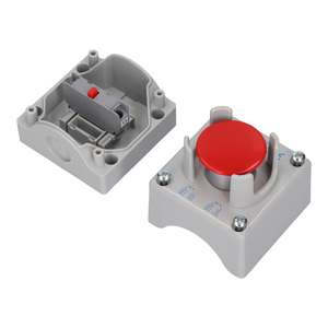 Пост управления K1 с кнопкой СТОП SP22K1\25 и защитой от случайного нажатия - Изображение изделия