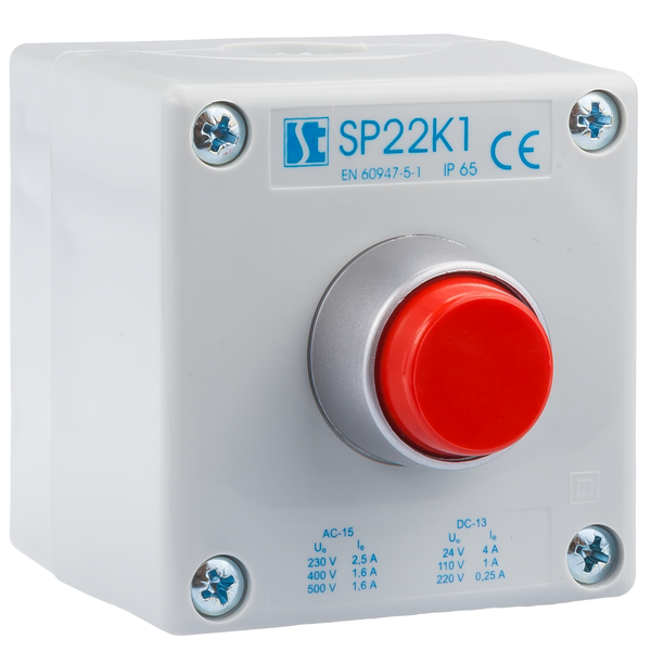 K1 control station with STOP pushbutton SP22K1\03