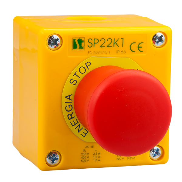 Kazeta K1 s bezpečnostním tlačítkem  SP22K1\BN 