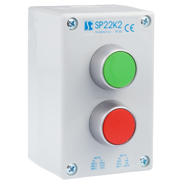 K2 control station with START-STOP pushbuttons SP22K2\01