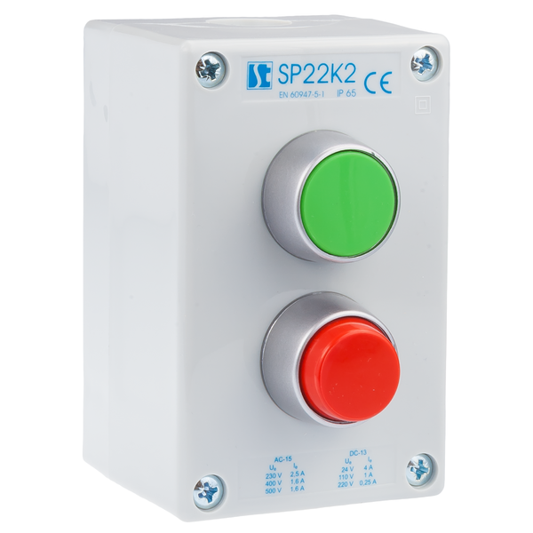 K2 control station with START-STOP pushbuttons SP22K2\02
