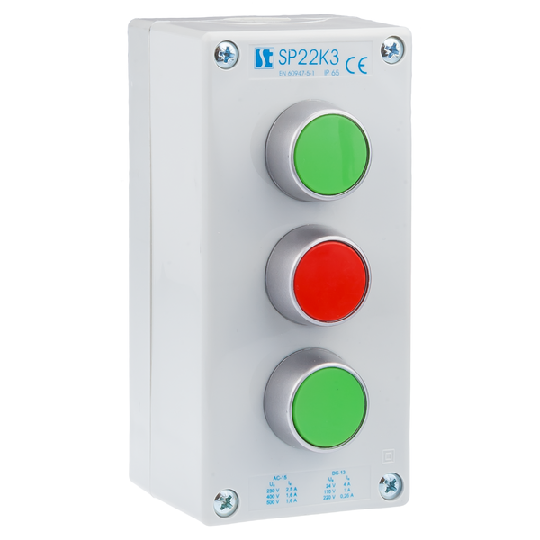 Kaseta sterownicza K3 z przyciskami START I - STOP - START II SP22K3\02