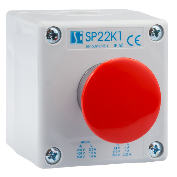 Kaseta sterownicza K1 z przyciskiem STOP SP22K1\04