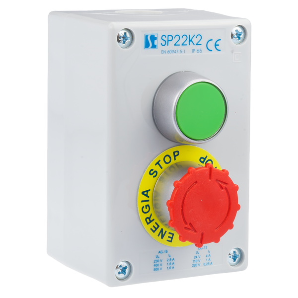 Kaseta sterownicza K2 z przyciskami START-STOP SP22K2\04