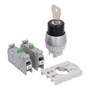 Complete key-operated 3-position selector switch S - Product picture