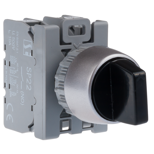 Complete knob-operated 3-position selector switch P3 - Product picture