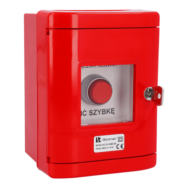 Przycisk SP22 w obudowie czerwonej