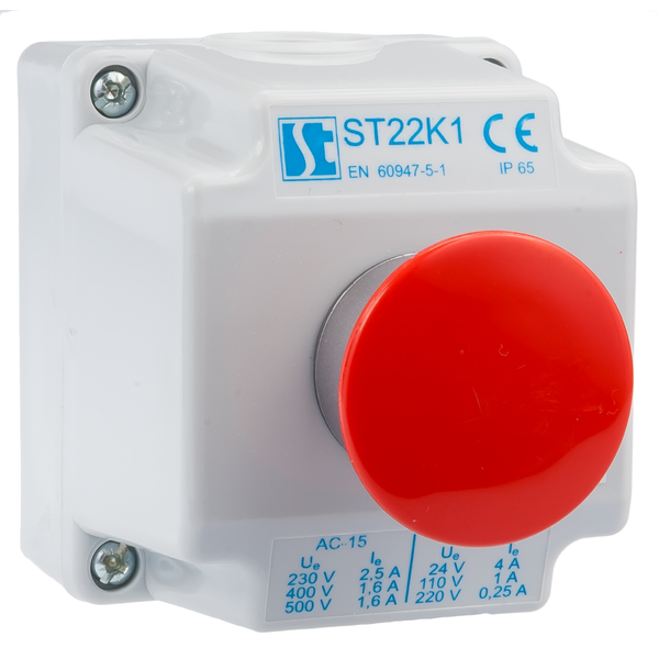 Kaseta sterownicza K1 z przyciskiem STOP ST22K1\04