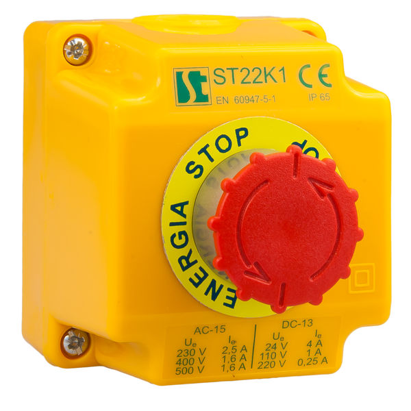Kaseta sterownicza K1 z przyciskiem STOP ST22K1\08