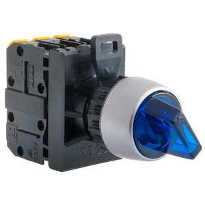 Complete illuminated knob-operated 3-position selector switch P3L - Product picture