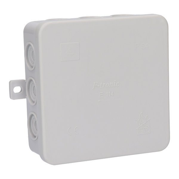 E114 - Wall junction box IP54 100 x 100 x 40 mm