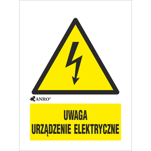 WARNING ELECTRICAL HAZARD 52x74 - Product picture
