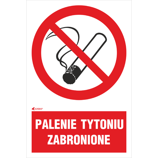 Palenie tytoniu zabronione 150x205