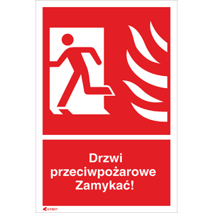 Drzwi przeciwpożarowe zamykać (w lewo) 150x205 - Poglądowe zdjęcie