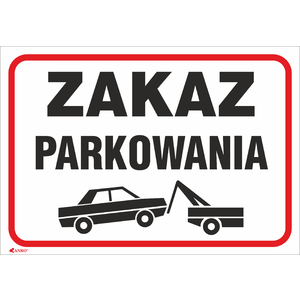 Zakaz parkowania - Poglądowe zdjęcie