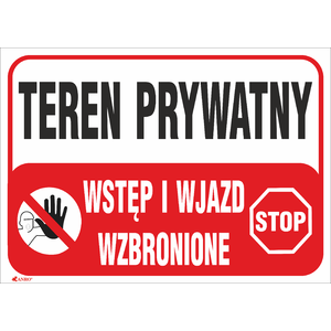 Private property No entry 350x250 - Product picture
