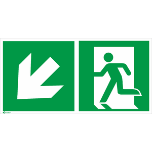 Exit, left/down 150x300 - Product picture