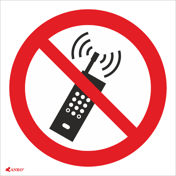 Запрещается пользоваться мобильными телефонами 200х300