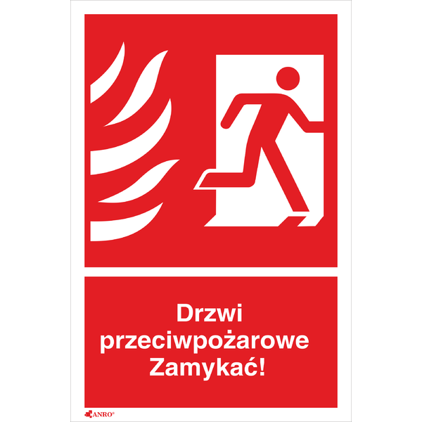 Drzwi przeciwpożarowe zamykać (w prawo) 150x205