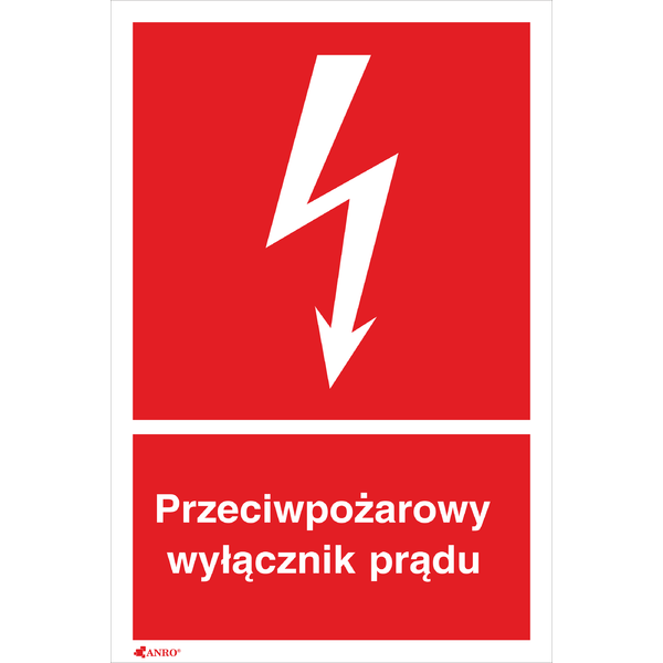 Przeciwpożarowy wyłącznik prądu 150x205