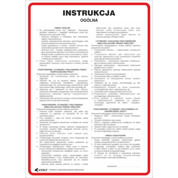 Instrukcja przeciwpożarowa ogólna