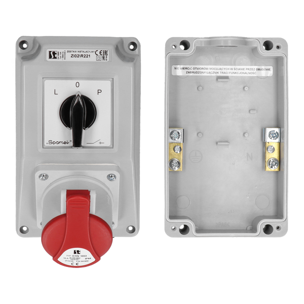 Switch socket ZI with disconnector L-O-P - Product picture