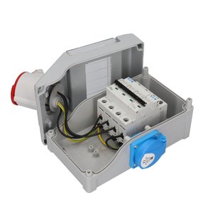 Switch socket ZI3 with miniature circuit breaker (SCHUKO) - Product picture